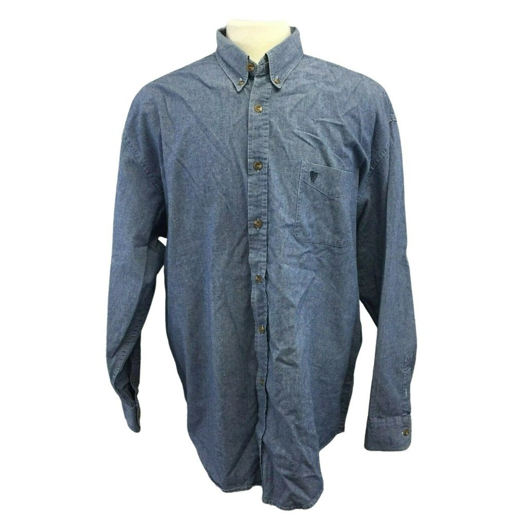 Guinness Blue Casual Button Down Shirt